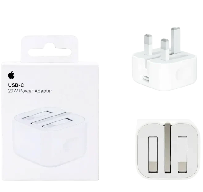آداپتور شارژر اپل 20 وات مدل B/A اورجینال - Apple 20w B/A + یک سال گارانتی