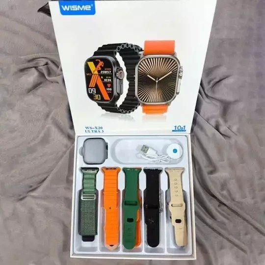 ساعت هوشمند ویسمی مدل WS-X20 Ultra 3 با ۱۰ بند متنوع