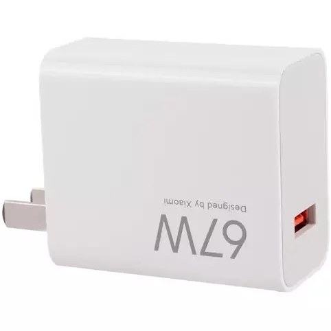 اداپتور 67 وات اصلی مناسب گوشی Xiaomi 12X + تبدیل 3 به 2 چراغ دار هدیه
