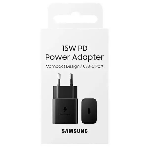 شارژر سامسونگ اورجینال مدل EP-T1510 توان 15 وات دو پین مناسب گوشی A02S + شش ماه گارانتی