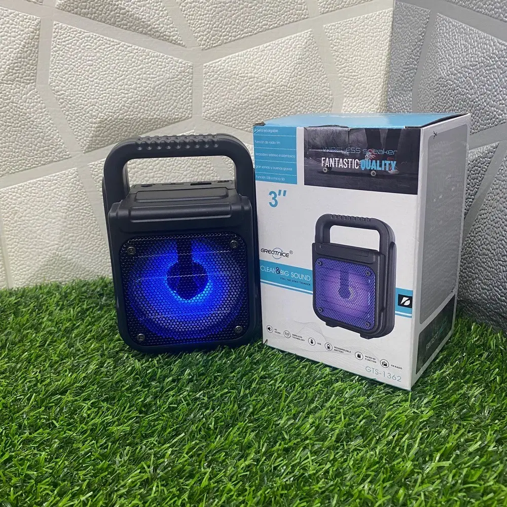 اسپیکر بلوتوثی قابل حمل -- رم و فلش خور مدل Extra BASS GTS-1362