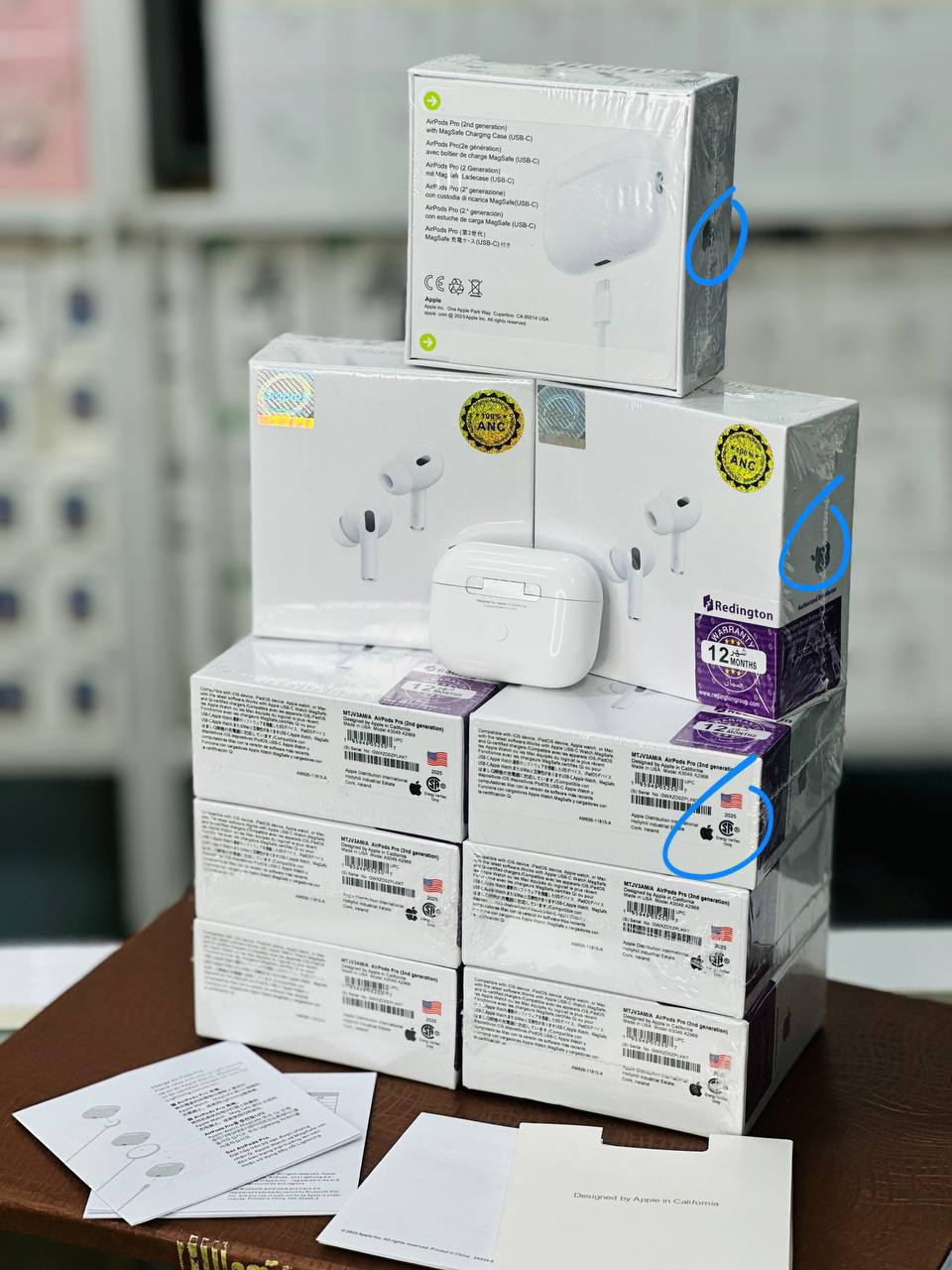 هدفون بی سیم اپل مدل ایرپاد پرو2 پرچم امریکا و ۶ ماه گارانتی تعویض