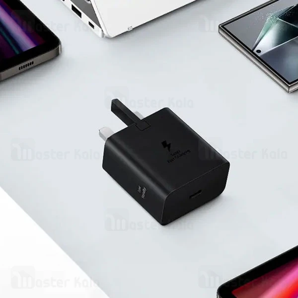 شارژر سامسونگ مدل EP-T4511 توان 45 وات سه پین با تبدیل ۳ به ۲ هدیه(چراغ دار)