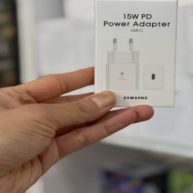 شارژر 15 وات سامسونگ اورجینال مدل T1510 + کابل تایپسی هدیه + شش ماه گارانتی