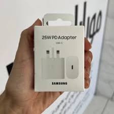 اداپتور 25 وات سامسونگ اورجینال مدل T2510 + تبدیل 3 به 2 چراغ دار هدیه  + 6 ماه گارانتی