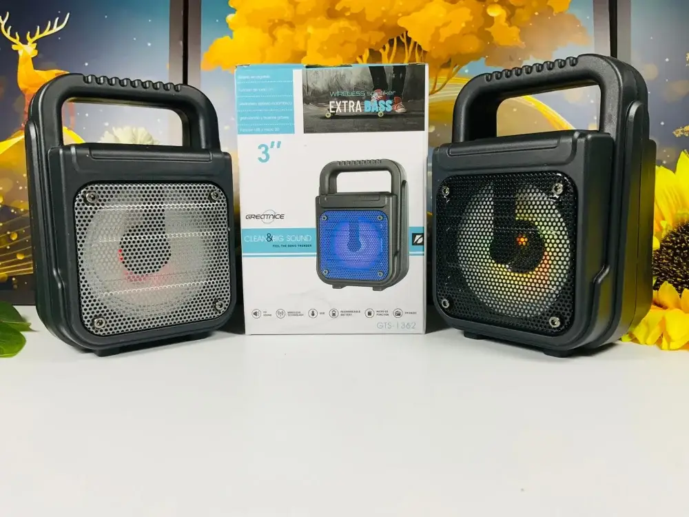 اسپیکر بلوتوثی قابل حمل -- رم و فلش خور مدل Extra BASS GTS-1362
