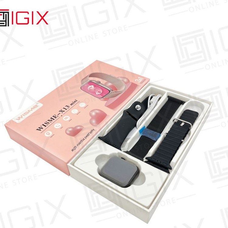ساعت هوشمند Wisme مدل X13 Mini با بدنه آلومینیومی(مخصوص خاص پسندا)3 بند