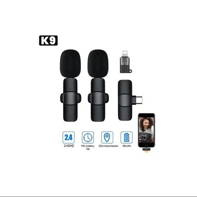 میکروفون یقه ای مدل K9 دو کاربره