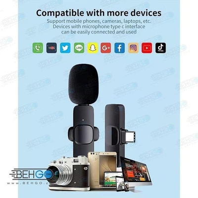 میکروفون یقه ای مدل K9 دو کاربره