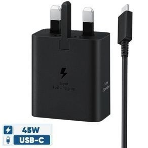شارژر سامسونگ مدل EP-T4511 توان 45 وات سه پین همراه کابل با تبدیل ۳ به چراغ دار هدیه