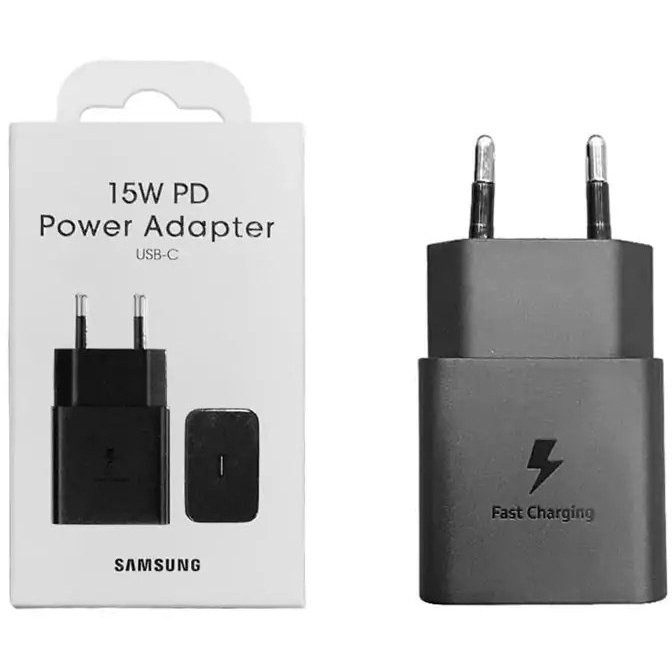 شارژر 15 وات سامسونگ اورجینال T1510 مناسب گوشی A02 / A02s + شش ماه گارانتی