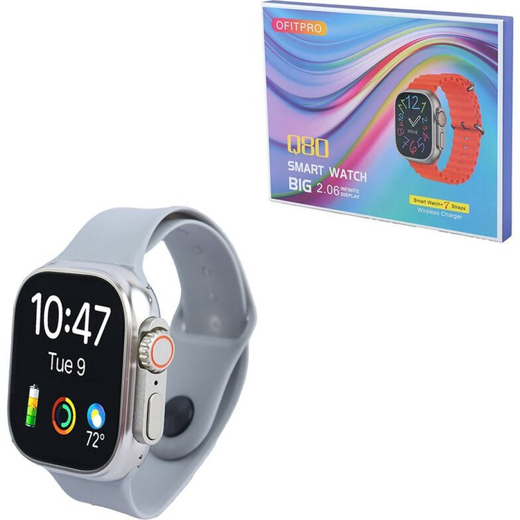 ساعت هوشمند Q80 با موقعیتیاب GPS و ۷ بند