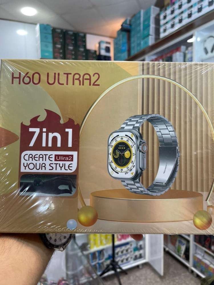 ساعت هوشمند ULTRA2 مدل H60 دستبند فلزی + 7 بند مختلف